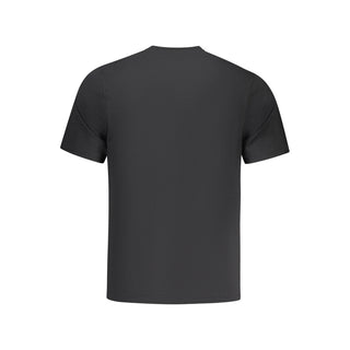 Schwarzes Herren-T-Shirt aus Baumwolle