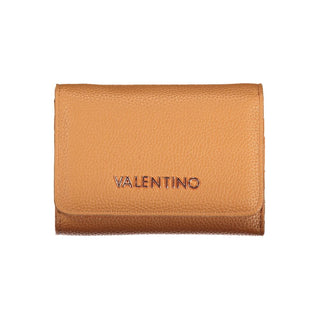 Brown Polyurethane Women's Wallet