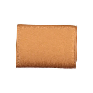 Brown Polyurethane Women's Wallet