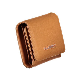 Brown Polyurethane Women's Wallet