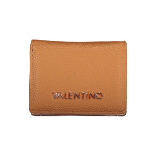 Brown Polyurethane Women's Wallet