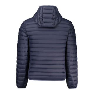 Blaue Polyamid-Herrenjacke