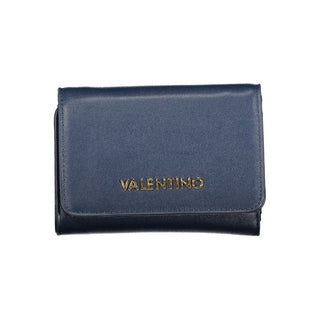 Cartera de mujer azul de poliuretano