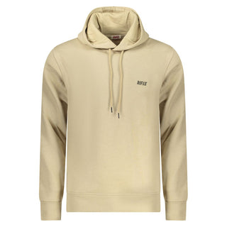 Sudadera de algodón beige para hombre