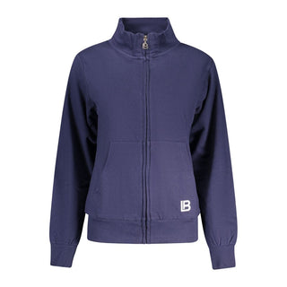 Sudadera de algodón azul para mujer