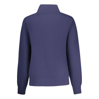 Sudadera de algodón azul para mujer
