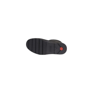 Schwarze Stiefeletten aus recyceltem Polyester