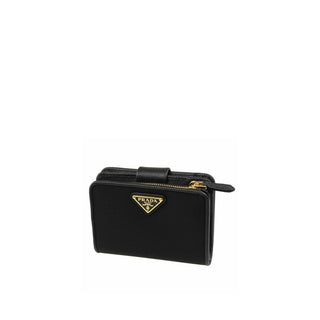 Schwarze Nylon-Brieftasche