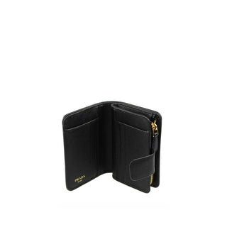 Schwarze Nylon-Brieftasche