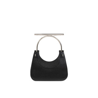 Handtasche aus schwarzem Lammleder