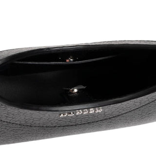 Handtasche aus schwarzem Lammleder