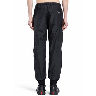 Schwarze Nylon-Jogginghose (Trainingshose)