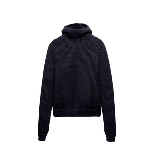 Blaues Woll-Sweatshirt