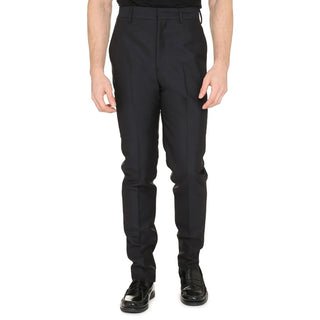 Pantalones de vestir de mohair azul