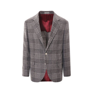 Grauer Kaschmir-Blazer