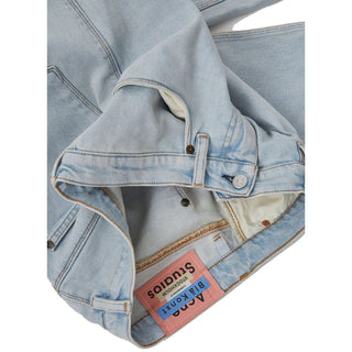 Jeans ajustados de algodón azul