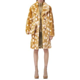 Falso de piel de cordero beige