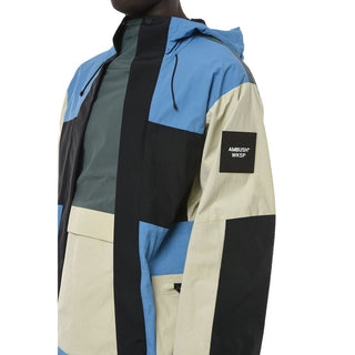 Chaqueta shell de poliamida azul