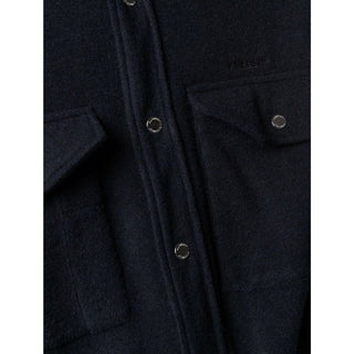 Blauer Marabu-Mantel
