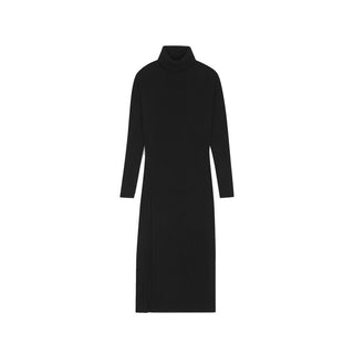 Vestido casual de cachemira negro