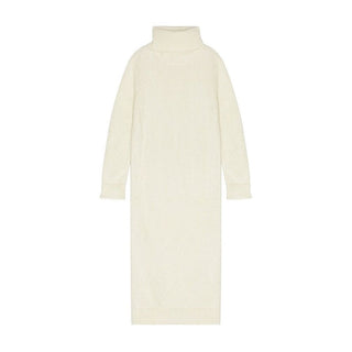 White Mohair Casual Dress