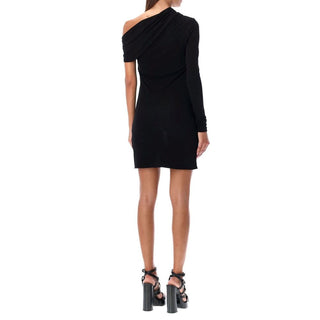 Vestido de cóctel de viscosa negro