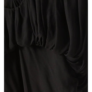Vestido de cóctel de viscosa negro