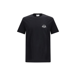 Schwarzes Baumwoll-T-Shirt
