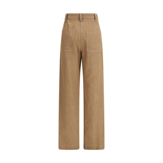 Braune Freizeithose aus Baumwolle