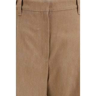Braune Freizeithose aus Baumwolle