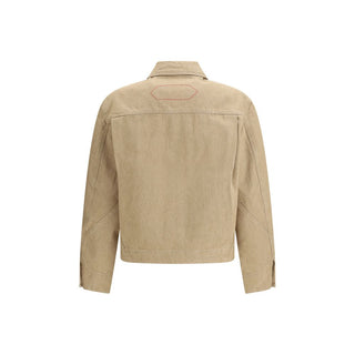 Chaqueta vaquera beige de algodón