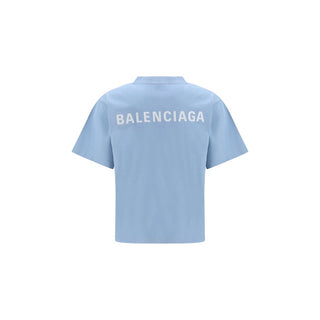 Blaues Baumwoll-T-Shirt