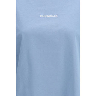 Blaues Baumwoll-T-Shirt