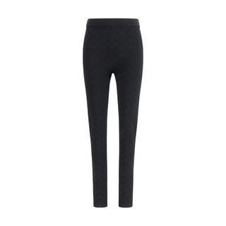 Schwarze Viskose-Leggings