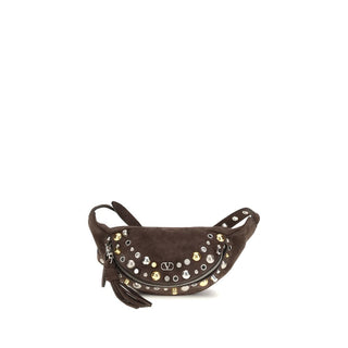 Bolso de hombro de cuero de becerro marrón Bos Taurus  