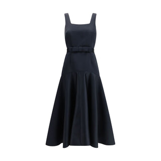 Blue Polyester Casual Dress