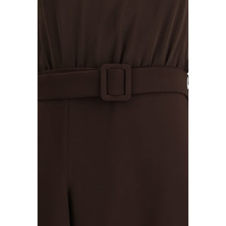 Brown Polyester Casual Dress