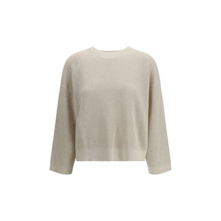 Sudadera beige de algodón