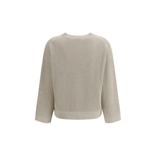 Sudadera beige de algodón