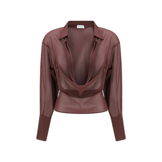 Purple Silk Blouse