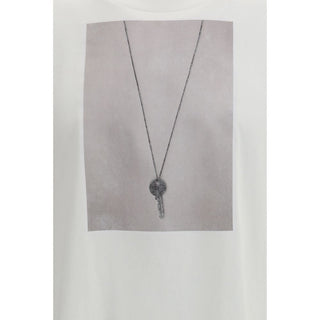 Weißes Baumwoll-T-Shirt