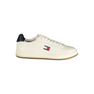 Weiße Polyurethan-Sneaker für Herren