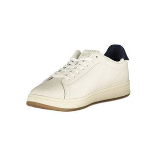 Weiße Polyurethan-Sneaker für Herren
