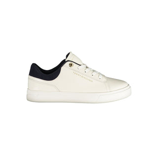 Zapatilla femenina de poliuretano blanca
