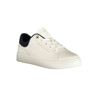 Zapatilla femenina de poliuretano blanca