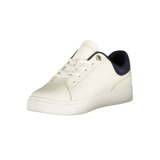 Zapatilla femenina de poliuretano blanca