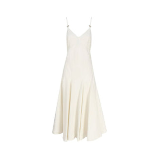 Weißes Baumwoll-Freizeitkleid