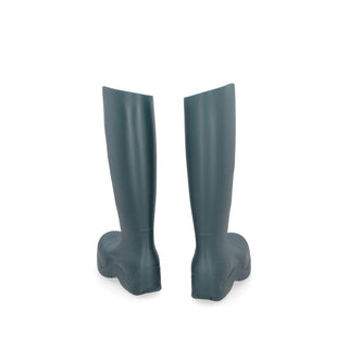 Zweifarbige Gummi-Regenstiefel