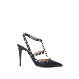 Zapatos de tacón alto de piel de becerro negros