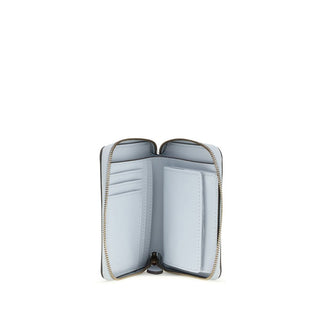 Brieftasche aus blauem Kalbsleder Bos Taurus